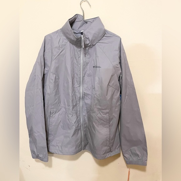 Sz XXL men Columbia windbreaker jack with hood and pockets NWT rain jacket , - Picture 3 of 11